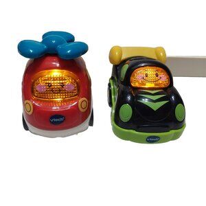 Vtech Go Go Smart Wheels Lot of 2 Race Car & Helicopter Test Works